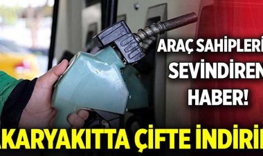 Akaryakıtta çifte indirim