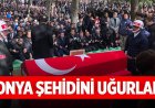 Konya şehidini uğurladı
