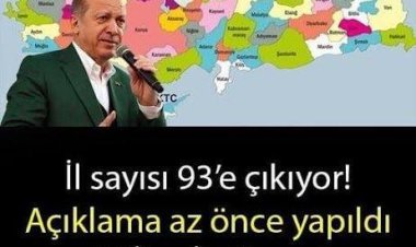 İl olacak ilçeler hangileri?