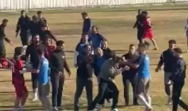 amatör kümede kavga