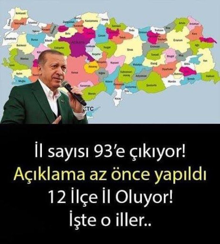 İl olacak ilçeler hangileri?