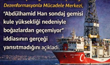 “Abdülhamid Han Boğazlardan Geçemiyor” İddiasına Yalanlama