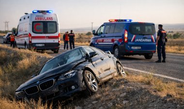Aksaray’da otomobil şarampole uçtu: 3 kişi yaralandı