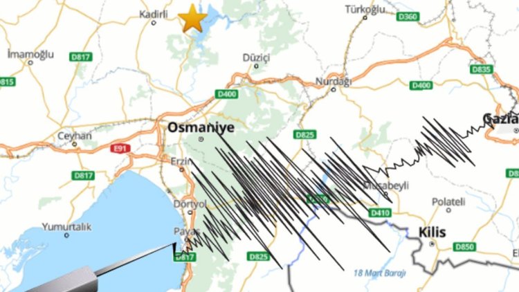 OSMANİYE DE DEPREM