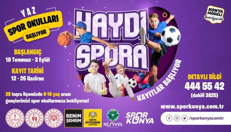 Konya’da Yaz Tatili Sporla Geçiyor: 8 Bin Öğrenci Yaz Spor Okulları’nda