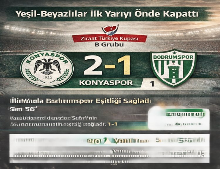 Konyaspor, Bodrumspor’u 2-1 Mağlup Ederek Ziraat Kupası’nda Yola Devam Etti