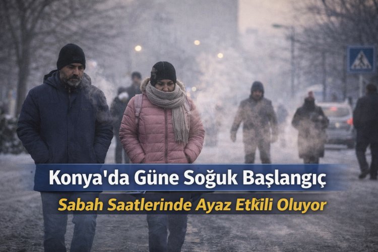 Konya’da Güne Soğuk Başlangıç: Sabah Saatlerinde Ayaz Etkili Oluyor