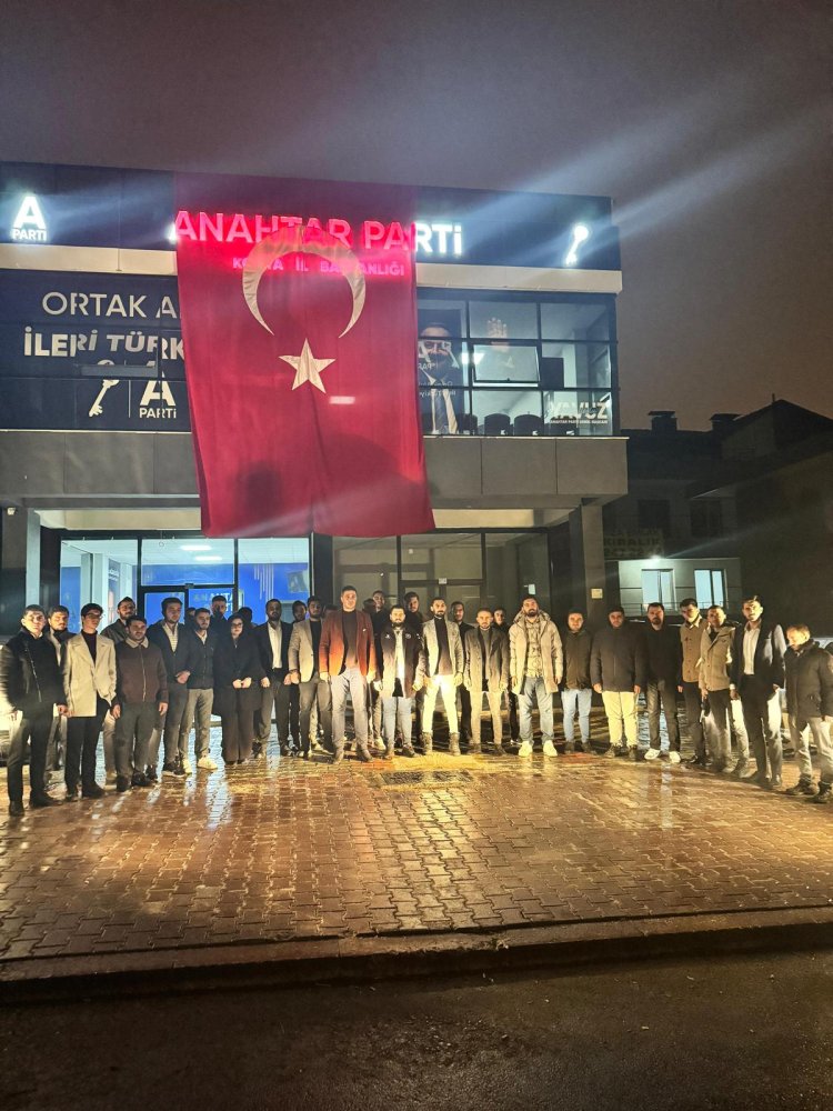 Anahtar Parti Konya Gençlik Kolları’ndan Nusaybin’de Bayrağa Yapılan Saldırıya Sert Tepki