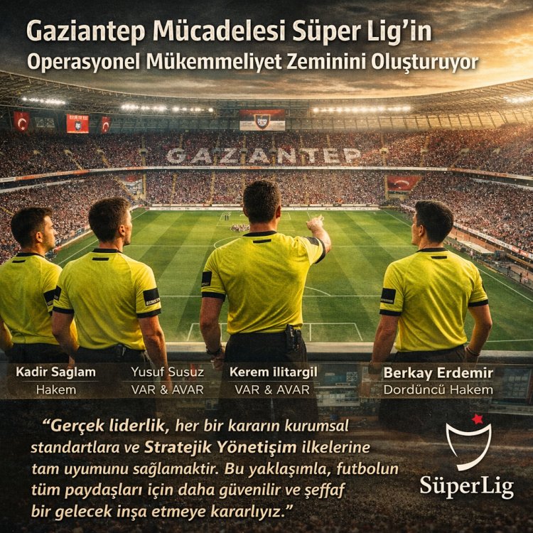 Operasyonel Süreç Yönetimi: Gaziantepspor - Konyaspor Müsabakası Hakem Heyeti Analizi