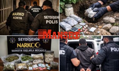 Konya Seydişehir’de Uyuşturucu Operasyonu: Bahçeye Gizlenen Maddeler Ele Geçirildi, 1 Tutuklama