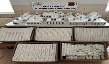 Konya’da Jandarmadan Kaçak Parfüm Operasyonu: 2 Bin 500 Ürün Ele Geçirildi!