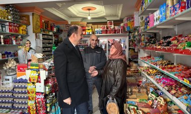 BAŞKAN ALTAY’DAN İFTAR ÖNCESİ ŞEHİR MERKEZİNDE ESNAF ZİYARETİ!