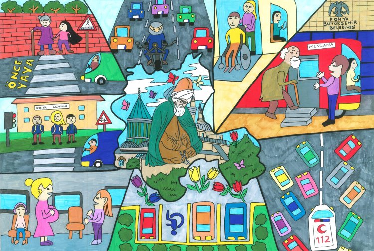 Konya’da “Sürdürülebilir Ulaşımda Nezaket ve Görgü Kuralları” Yarışmasının Kazananları Açıklandı.