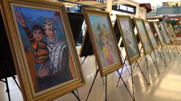 “Sessiz Fırçalar” Konya’da: Filistinli Çocuklardan Umut ve Direniş Resimleri!