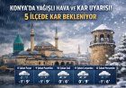 Konya'da 5 İlçeye Kar Bekleniyor!