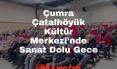 Çumra’da Sanat Dolu Bir Gece: Şiir, Müzik ve Tiyatro Aynı Sahnedeydi