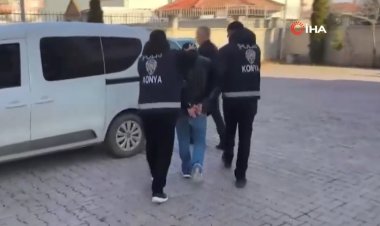Konya’da Seri Hırsızlık Şüphelisi Fosforlu Montuyla Yakalandı!