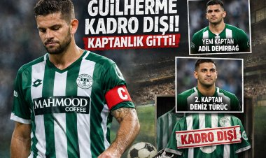 Konyaspor’da Şok Karar: Guilherme Kadro Dışı Bırakıldı, Kaptanlığı Alındı