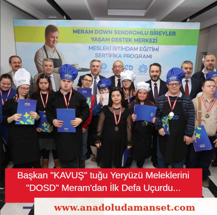 DOSD Meram’da İstihdama Açılan Kapı: Mesleki Eğitim Programı İlk Mezunlarını Verdi!