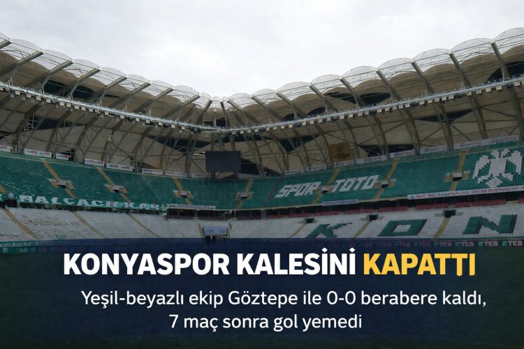 Konyaspor 7 Maç Sonra Kalesini Gole Kapattı!