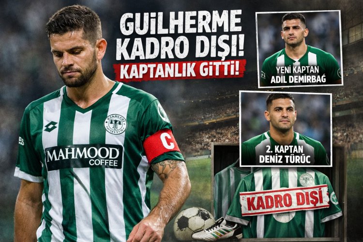 Konyaspor’da Şok Karar: Guilherme Kadro Dışı Bırakıldı, Kaptanlığı Alındı