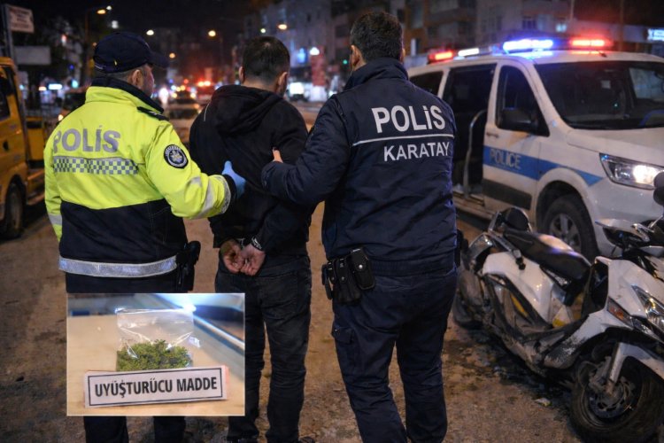 Konya’da “Dur” İhtarına Uymayan Motosikletli Kurye Yakalandı: Üzerinden Uyuşturucu Çıktı