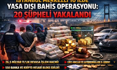 İstanbul Merkezli 10 İlde Yasa Dışı Bahis Operasyonu: 20 Şüpheli Gözaltında!