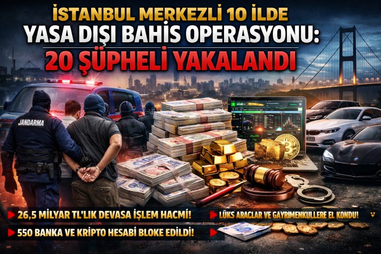 İstanbul Merkezli 10 İlde Yasa Dışı Bahis Operasyonu: 20 Şüpheli Gözaltında!